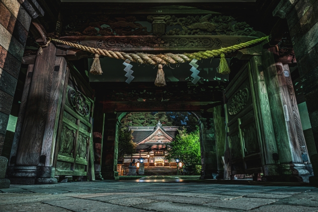 尾山神社ライトアップ