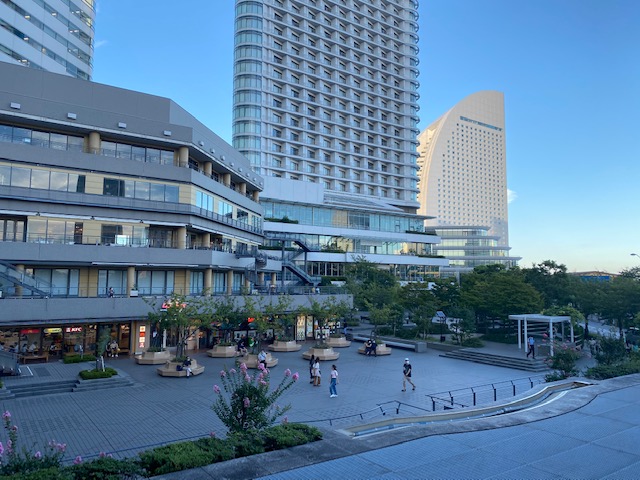 横浜ホテル周辺カフェから見える景色１